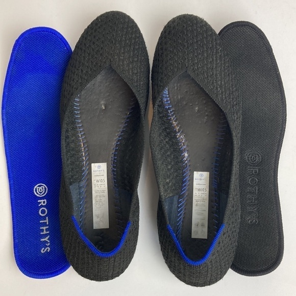 Rothy’s Honeycomb Black Ballet Flats Size 10.5 Discontinued Retired Rare Travel - Picture 12 of 15